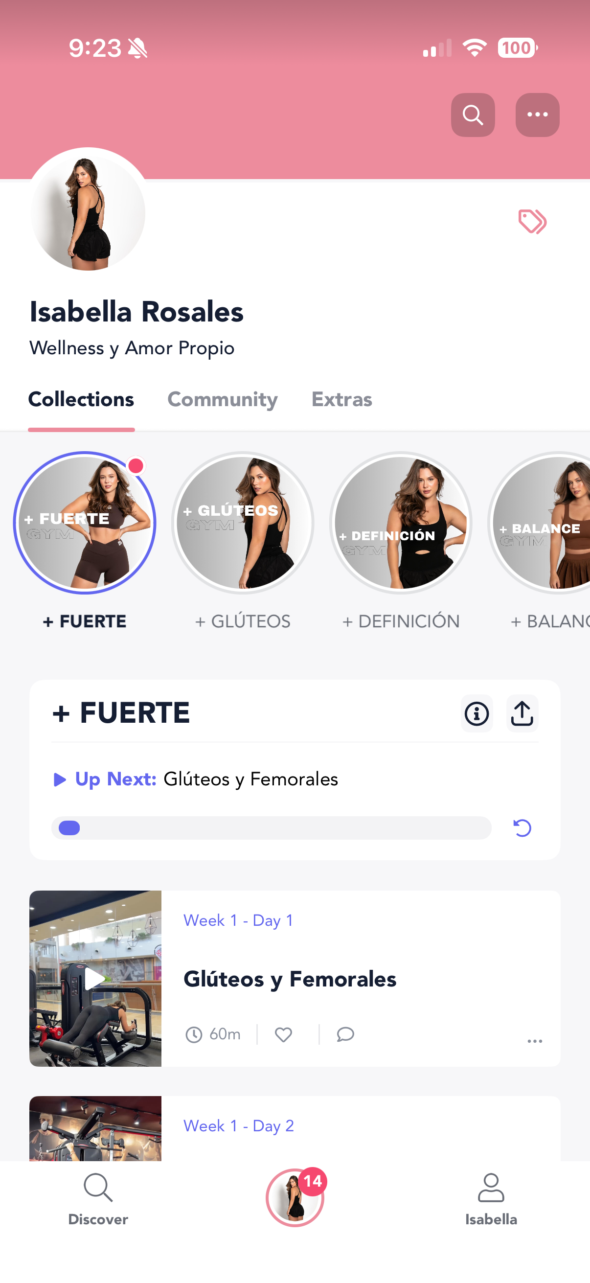 App de entrenamiento IsaBalance